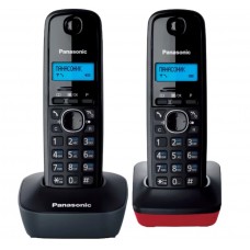 Радиотелефон Panasonic KX-TG1612RU3 серый/красный